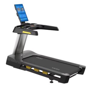 Commercial Treadmill with Rotated and Project Console